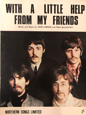 The Beatles 1967 With a Little Help From My Friends UK sheet music :  Pleasures of Past Times