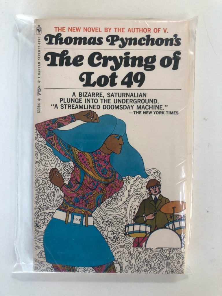 The Crying Of Lot 49 by Thomas Pynchon, 1967 Bantam edition, paperback Pleasures of Past Times