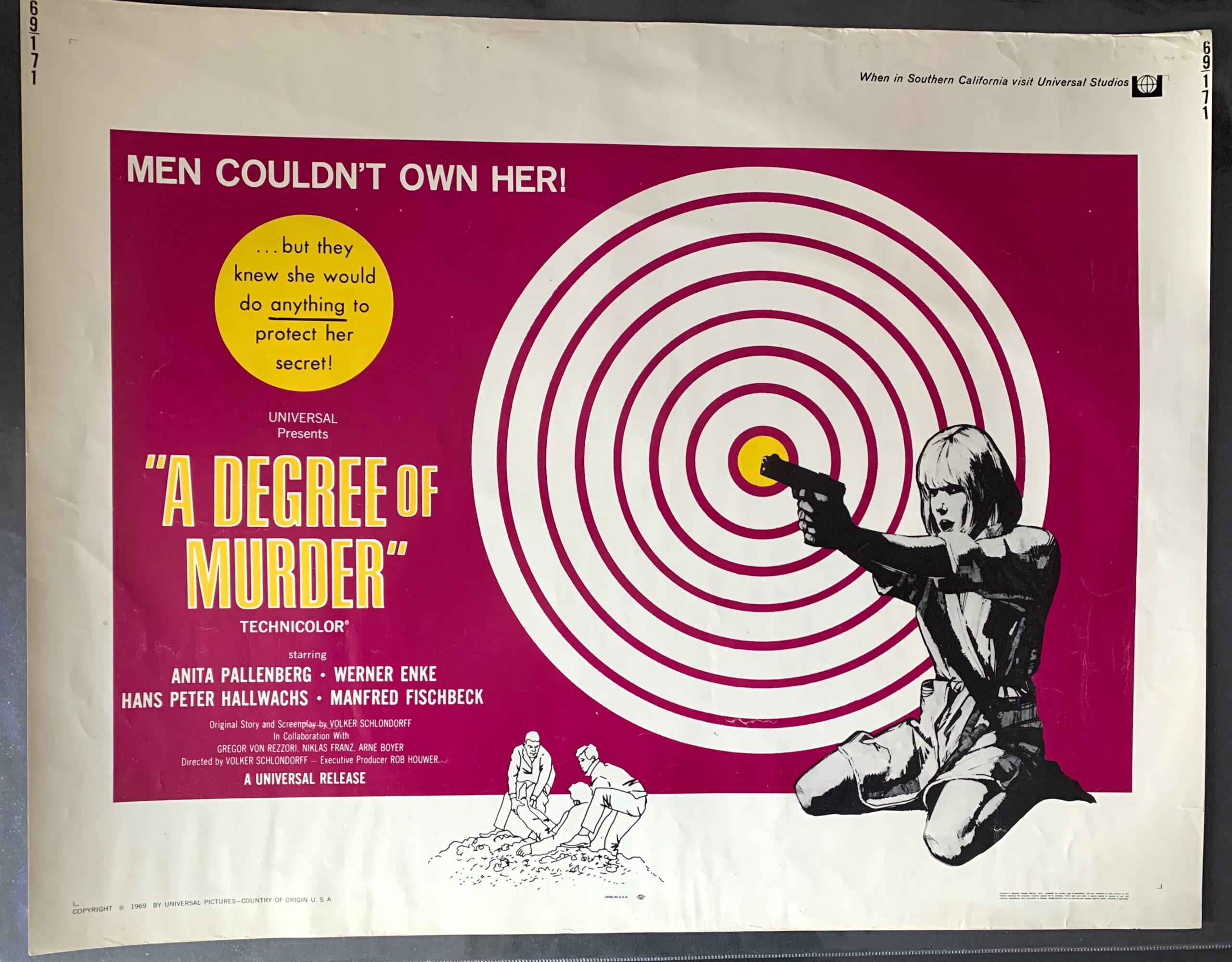 A Degree of Murder 1969 US Half Sheet poster : Brian Jones 