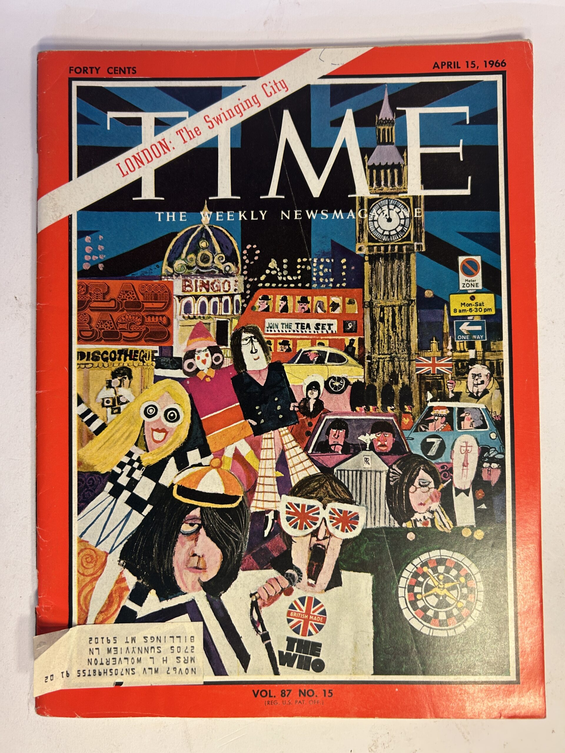Time Magazine April 1966 Issue : "London Swinging city" article that defined the 'Swinging London'