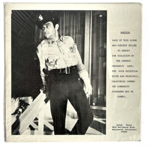 Lenny Bruce 1964 10" 331/3 RPM record - self pressed: Recording Submitted As Evidence In The San Francisco Obscenity Trial In March, 1962